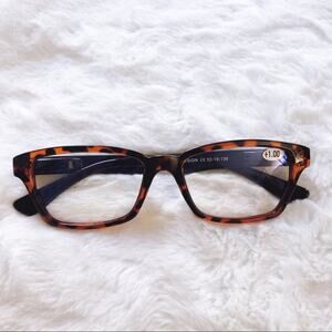 Ashley Brown Pattern Reader Blue Light Glasses
